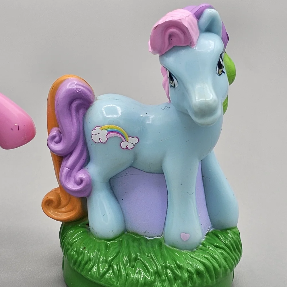 Hasbro My Little Pony G3 Play-Doh 2004 Rubber Stamp Figure Lot Rainbow Sunny Vtg